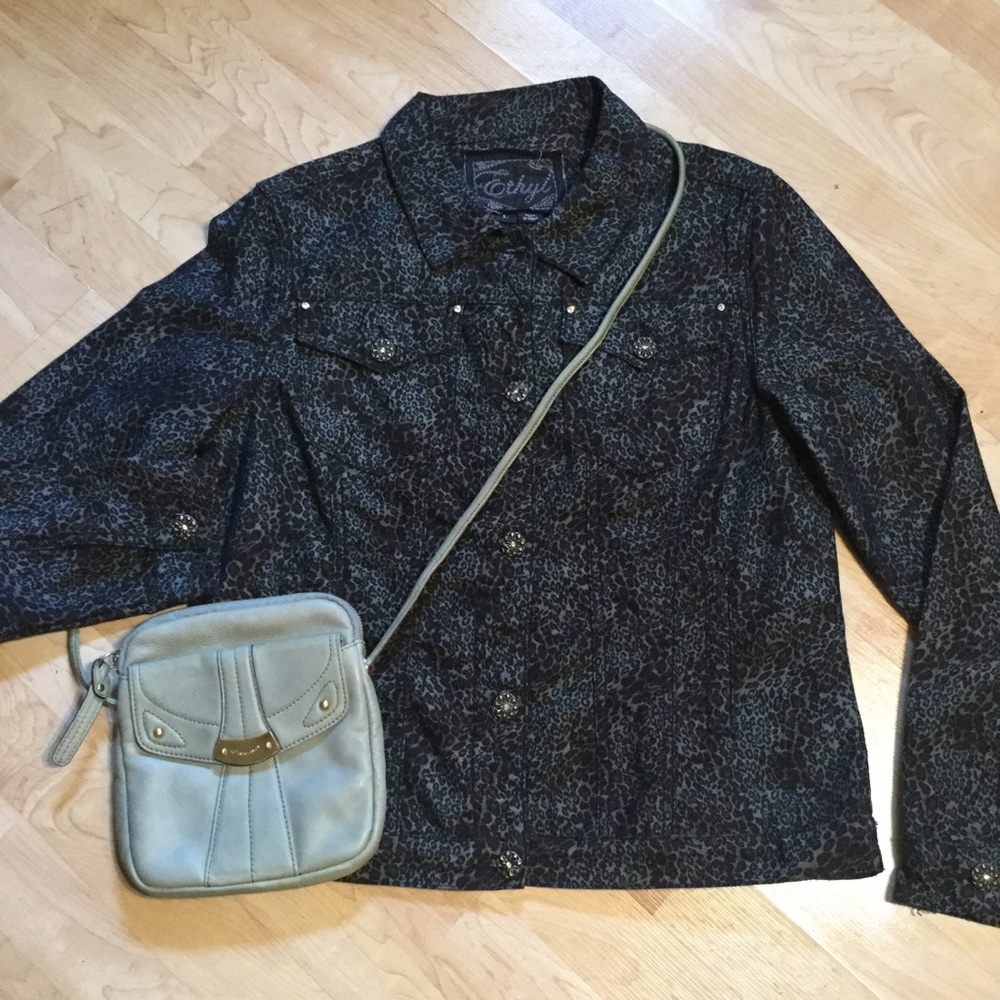 Ethyl Leopard Jean Jacket